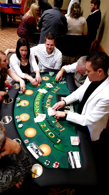 blackjack dealing casino